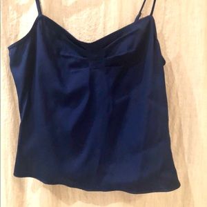 Vintage DVF silk royal blue cami